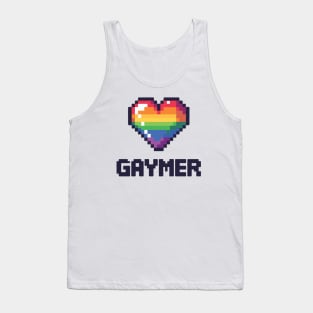 Cute Gaymer Rainbow Heart for the gamer Tank Top